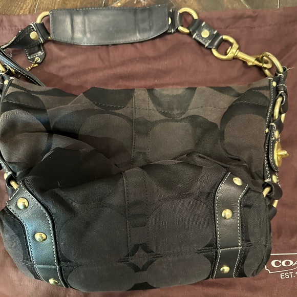 Black & Gold Coach Bag - Picture 3 of 9